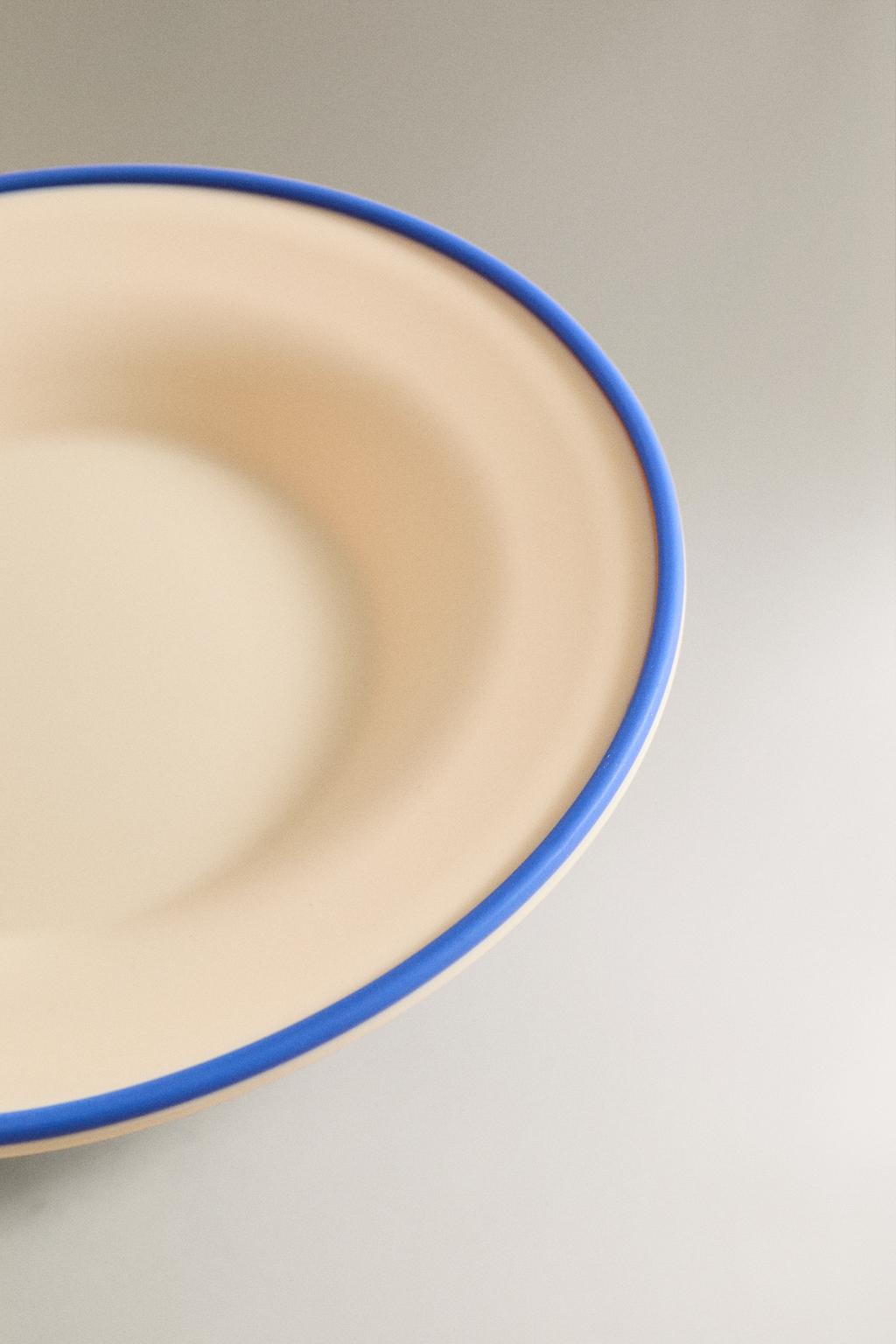 Детская тарелка с контрастным силиконовым покрытием