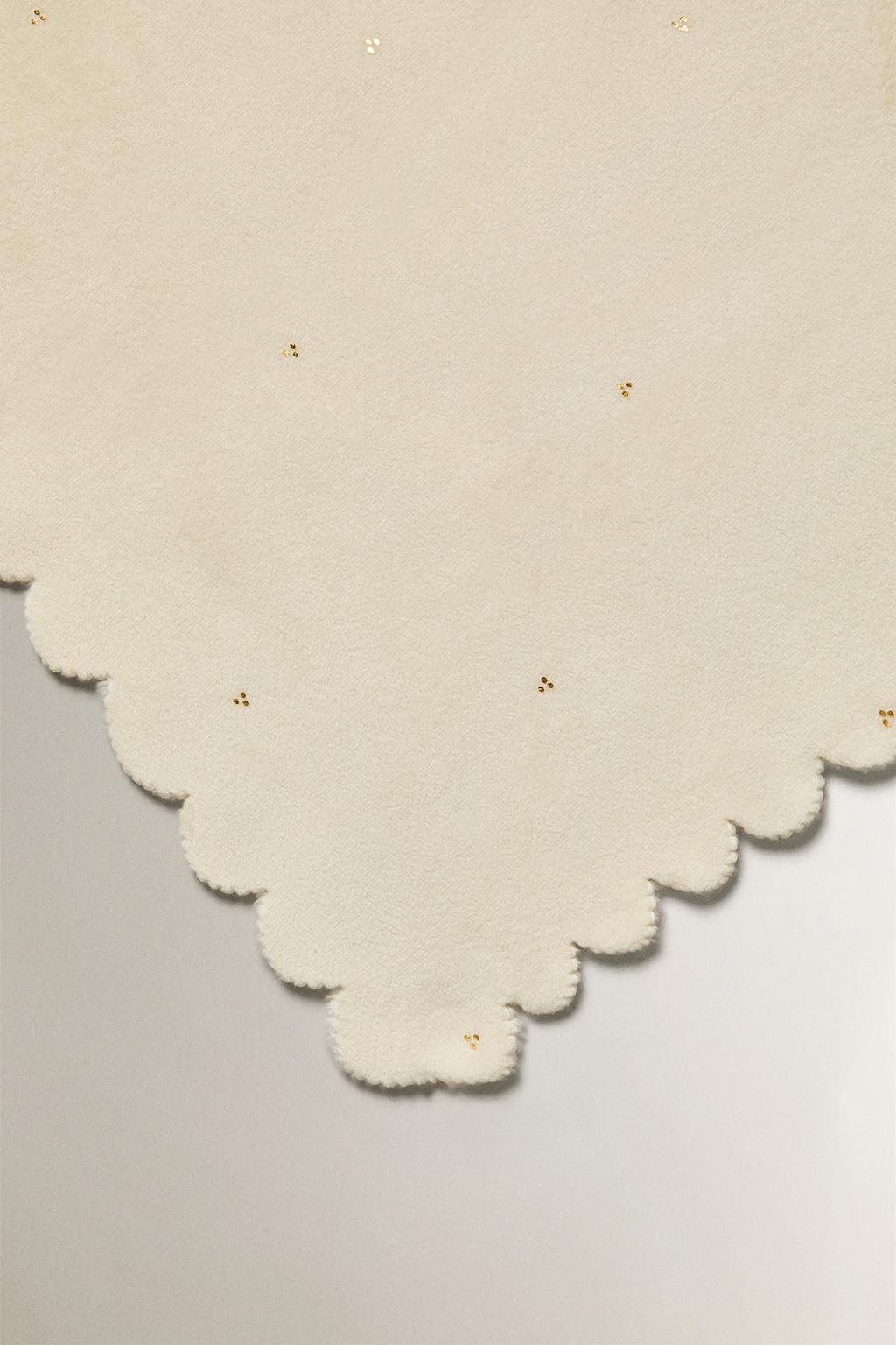 Мягкое покрывало для младенцев с вышивкой и блеском