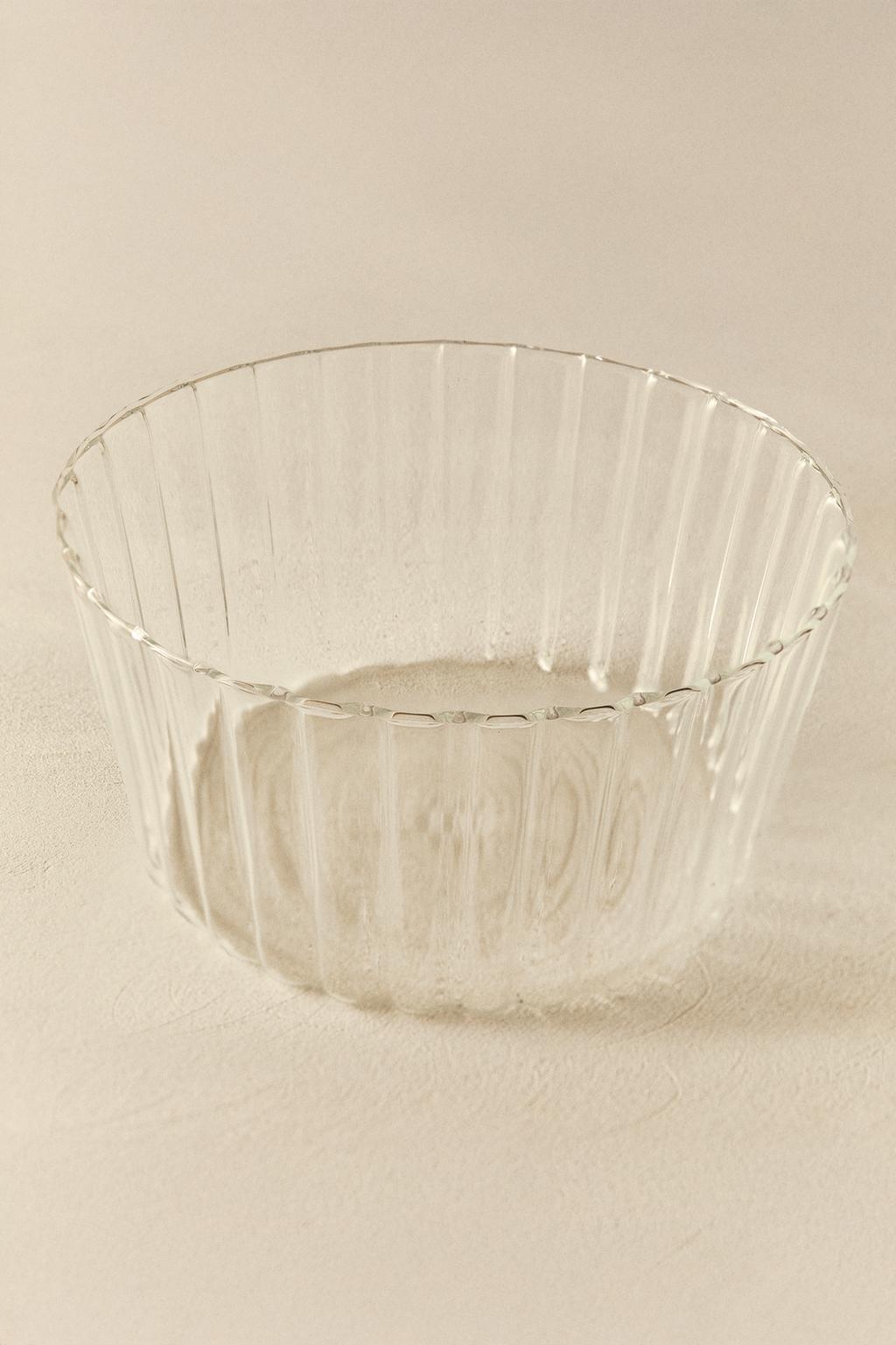 Салатник из волнового боросиликатного стекла