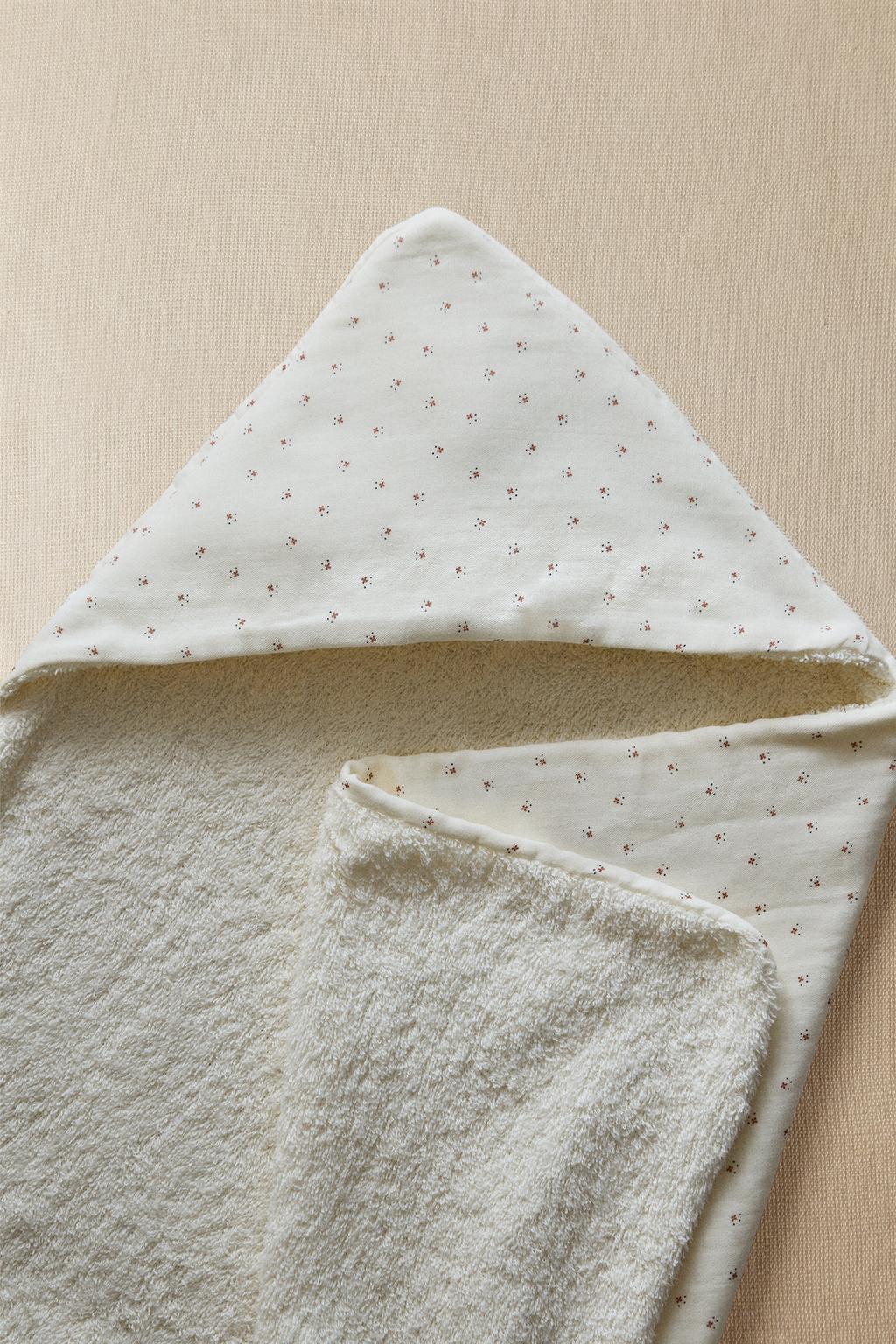 Полотенце для младенцев с капюшоном из муслина с цветочным узором