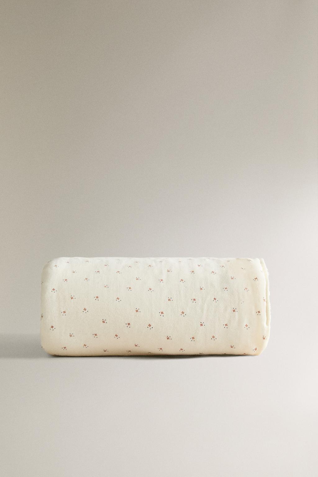 Полотенце для купания младенцев из муслина с цветочным узором