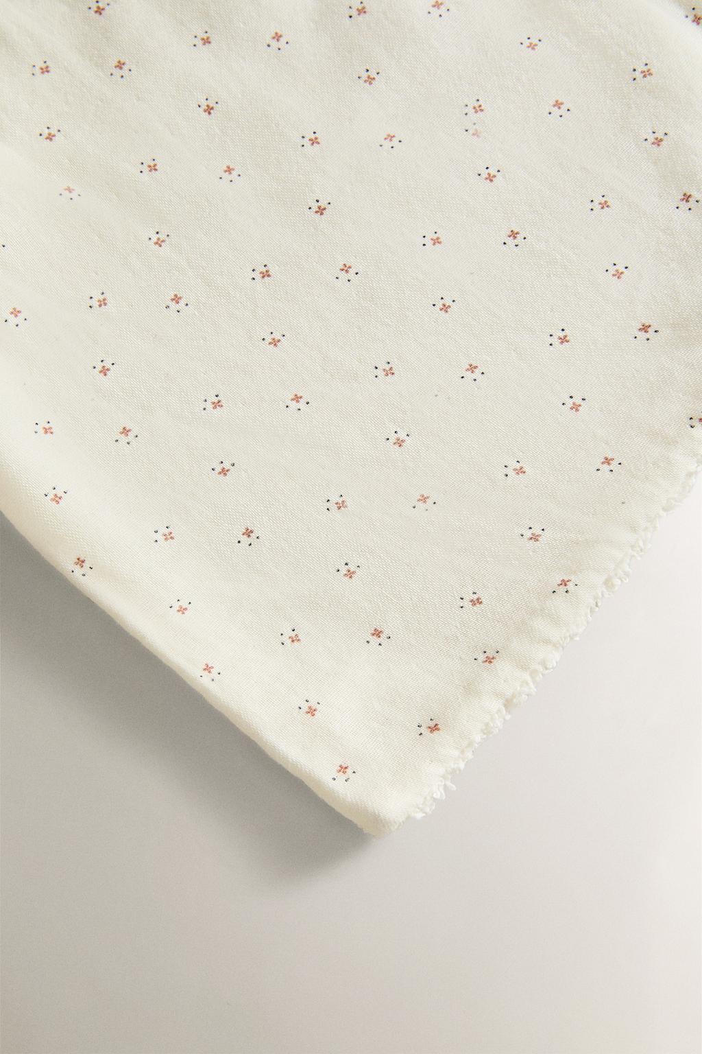 Полотенце для купания младенцев из муслина с цветочным узором