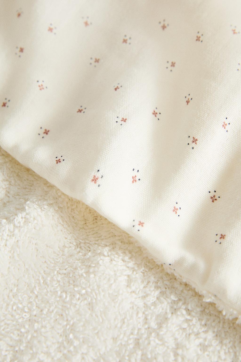 Полотенце для купания младенцев из муслина с цветочным узором