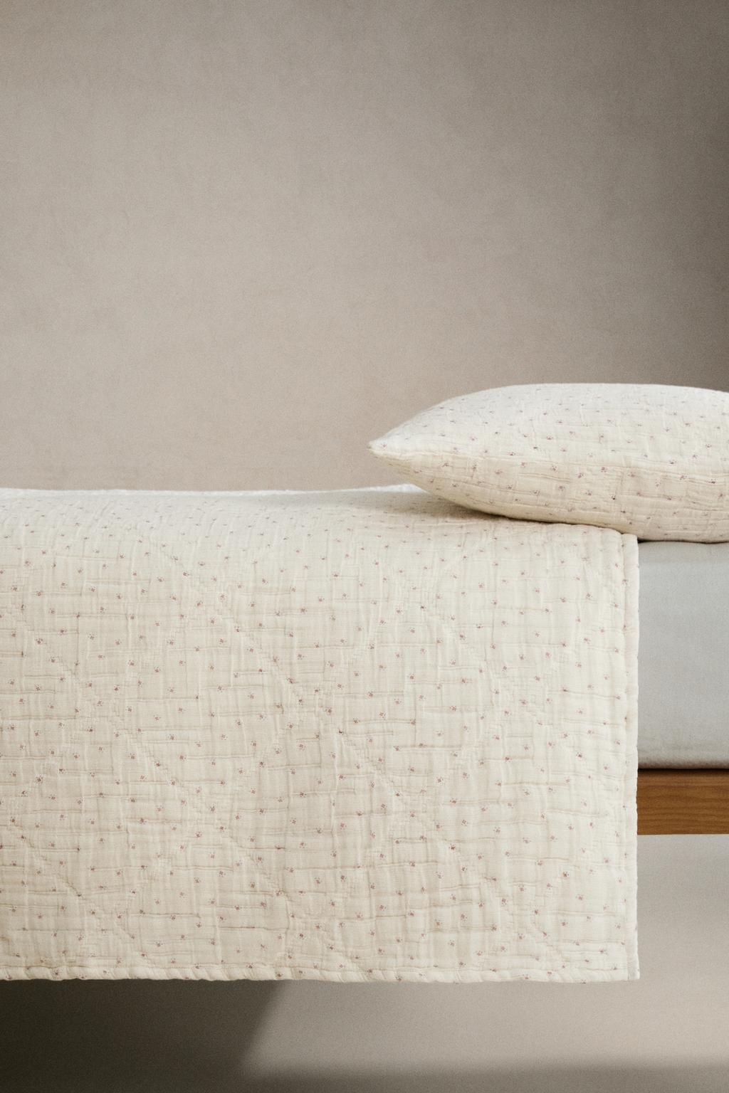 Детское одеяло из муслина с цветочным узором