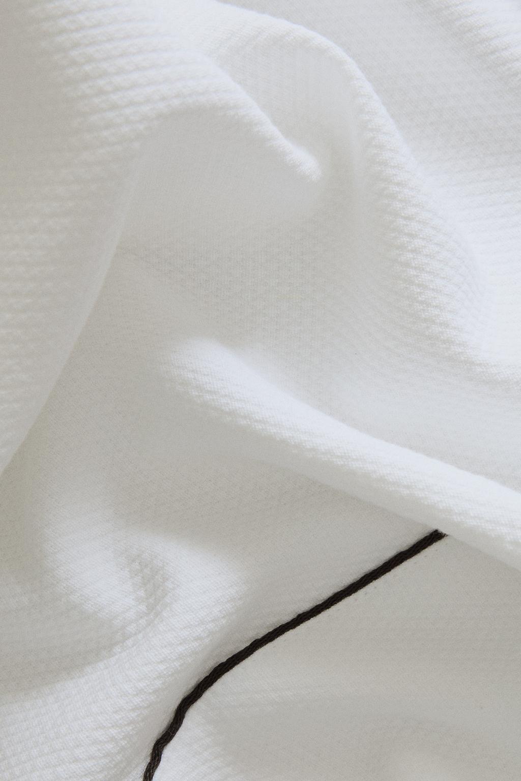 Покрывало из хлопка с контрастной бейкой