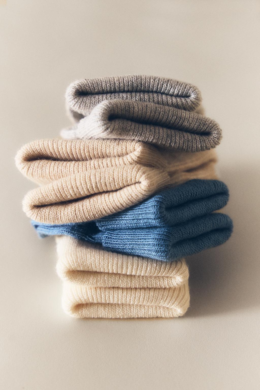 Набор из 4 пар цветных носков для младенцев