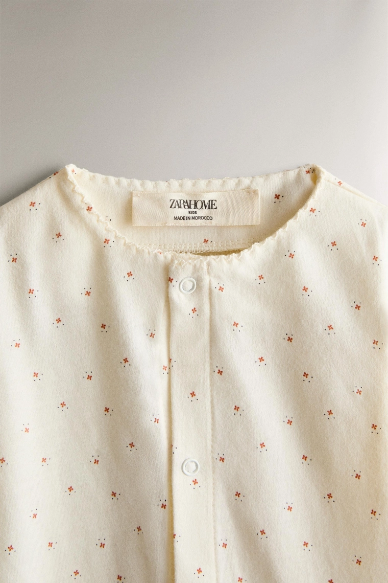 Цветочный детский комбинезон