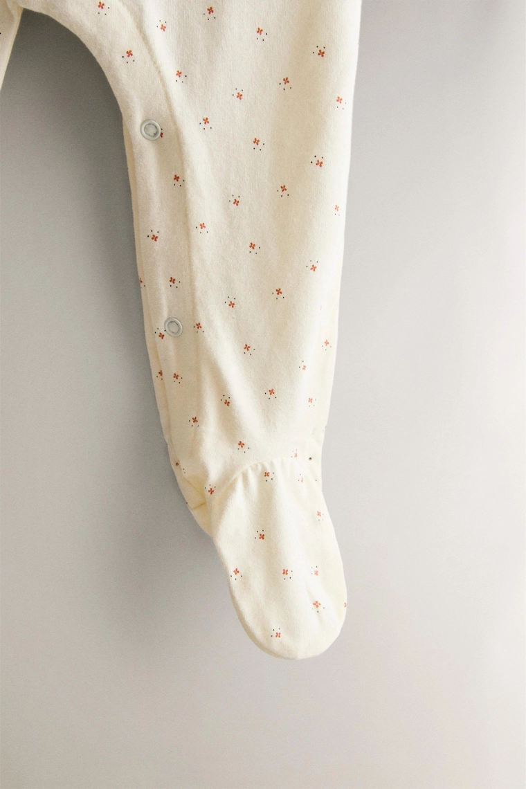 Цветочный детский комбинезон