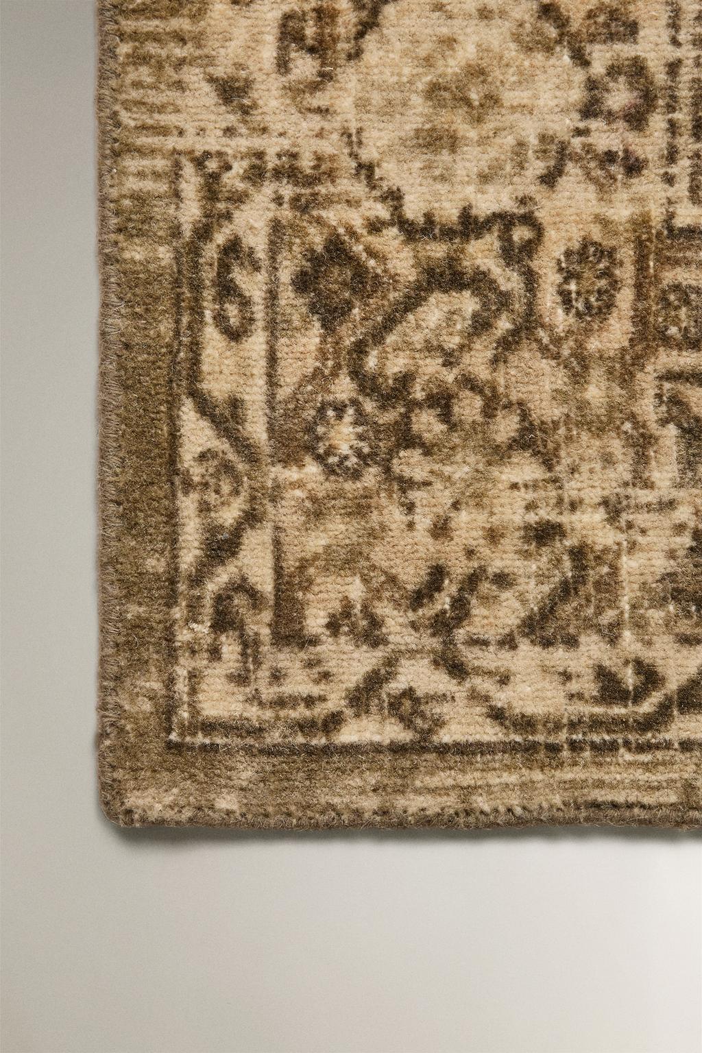 Ковер из шерсти мозаика