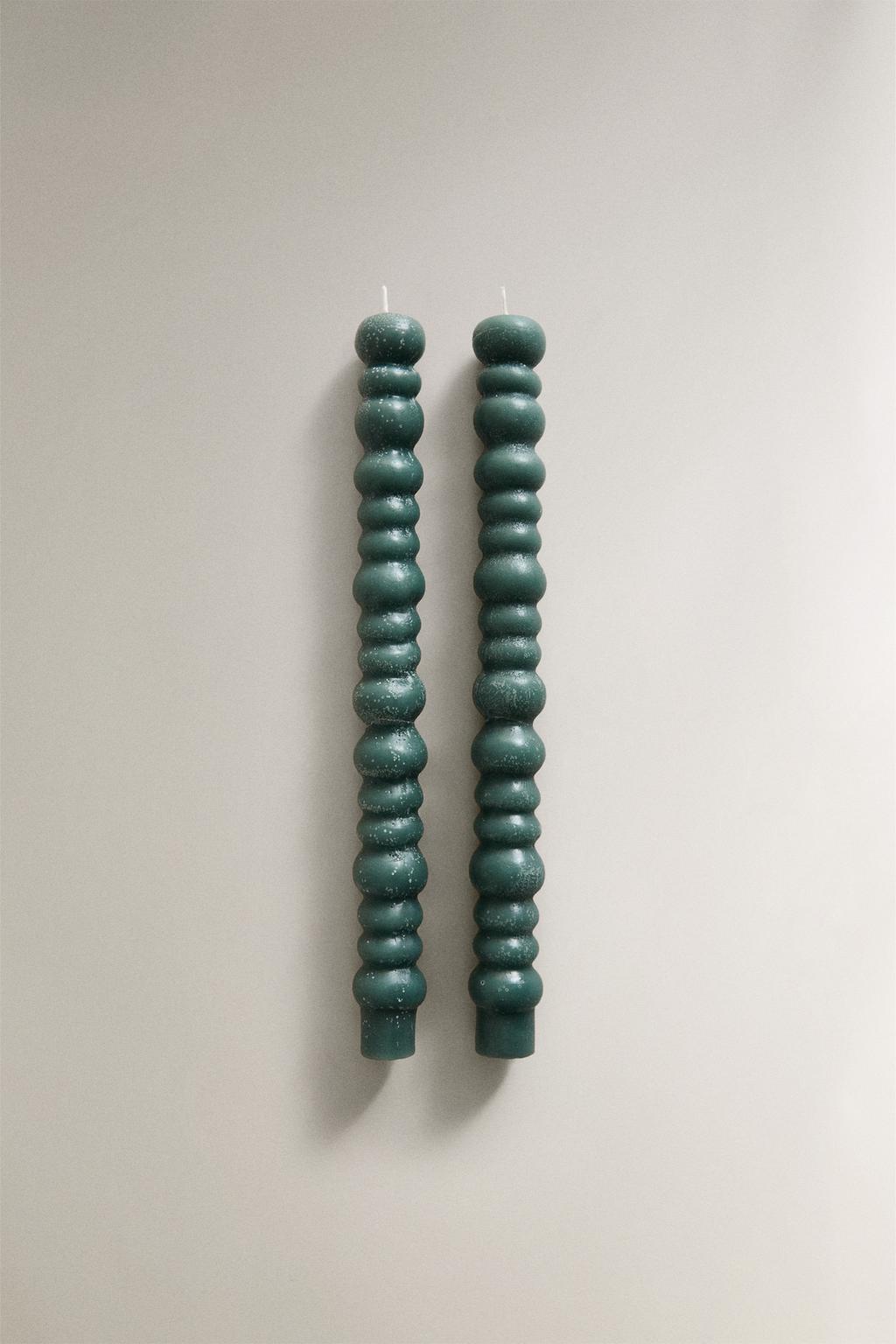 Набор декоративных волнистых свечей (набор из 2 шт.)