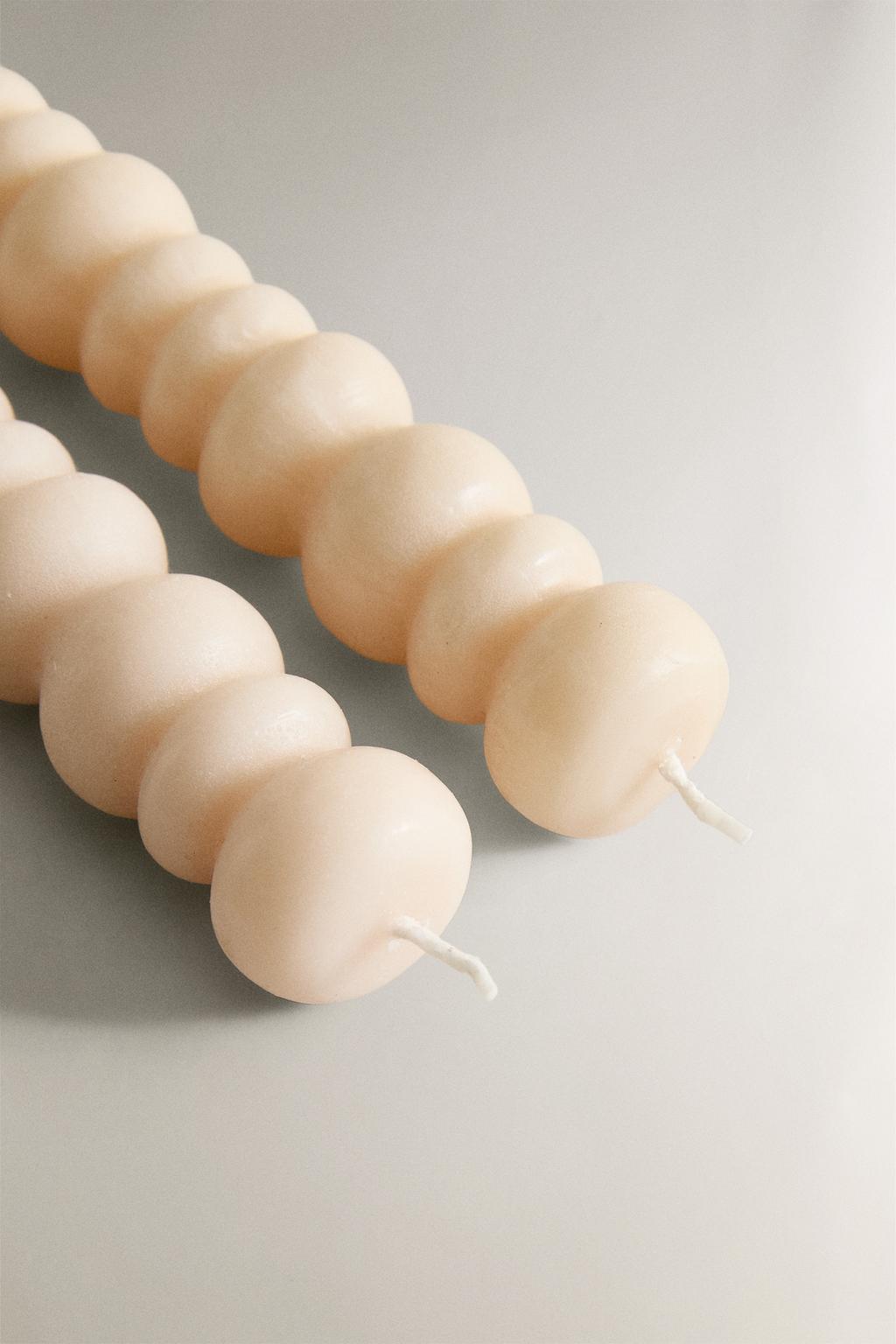 Набор декоративных волнообразных свечей (набор из 2)