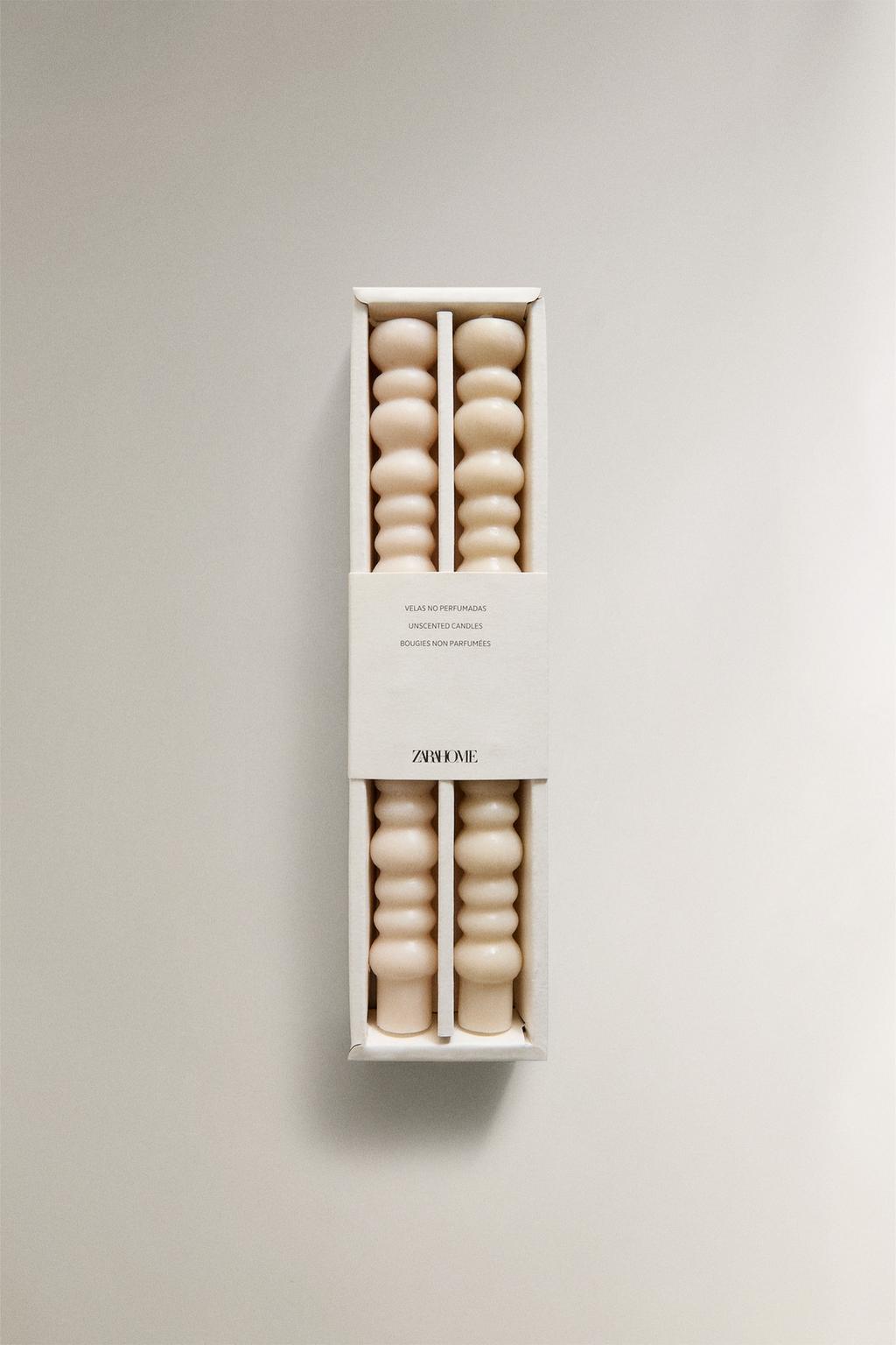 Набор декоративных волнообразных свечей (набор из 2)