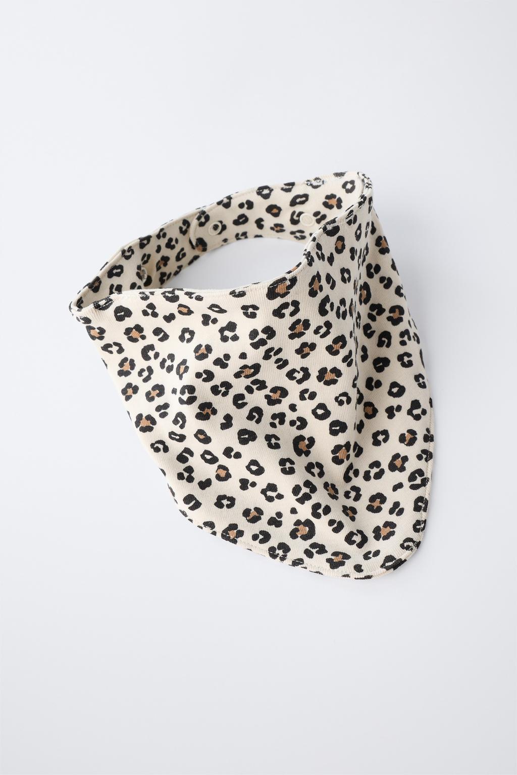 НАБОР ИЗ ДВУХ НАГРУДНИКОВ С АНИМАЛИСТИЧЕСКИМ ПРИНТОМ