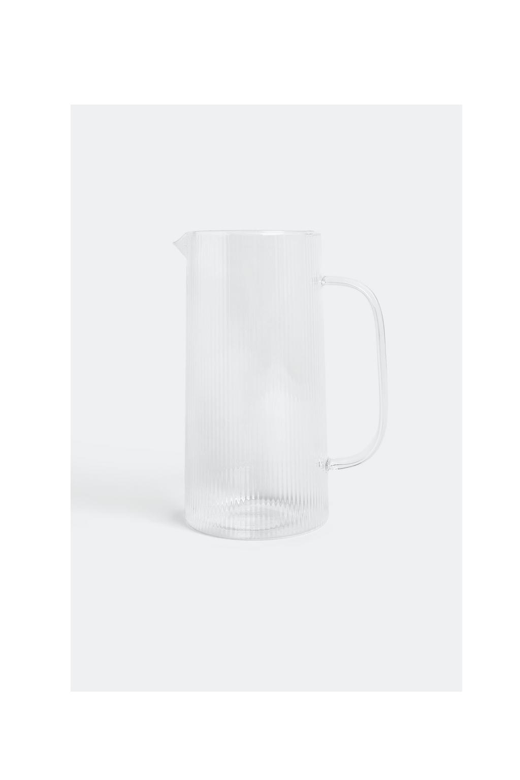 Кувшин из боросиликатного стекла с дизайном линий