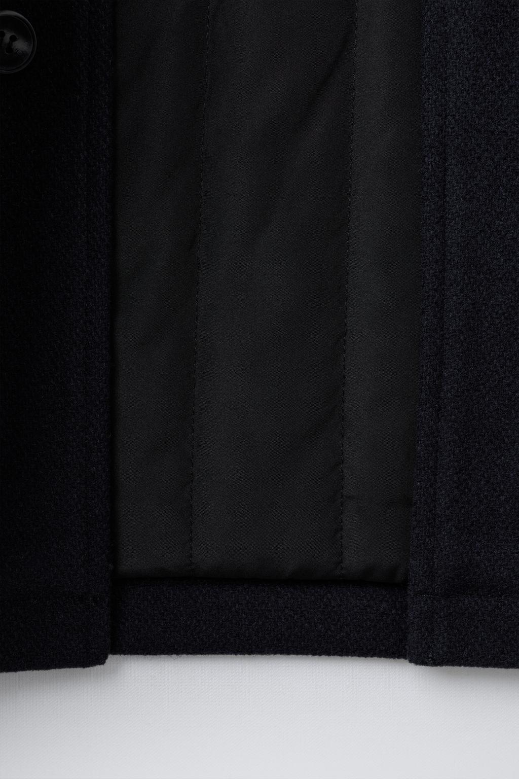 ПАЛЬТО ИЗ СИНТЕТИЧЕСКОЙ ШЕРСТИ С КАПЮШОНОМ