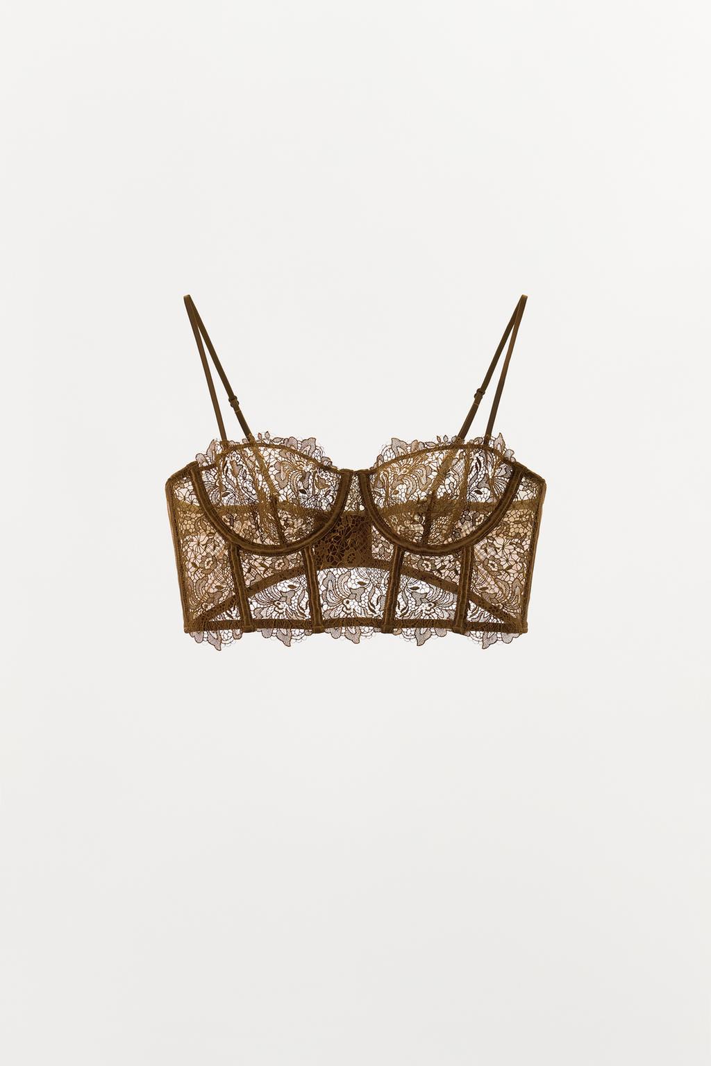 КРУЖЕВНОЙ БЮСТГАЛЬТЕР НА КОСТОЧКАХ