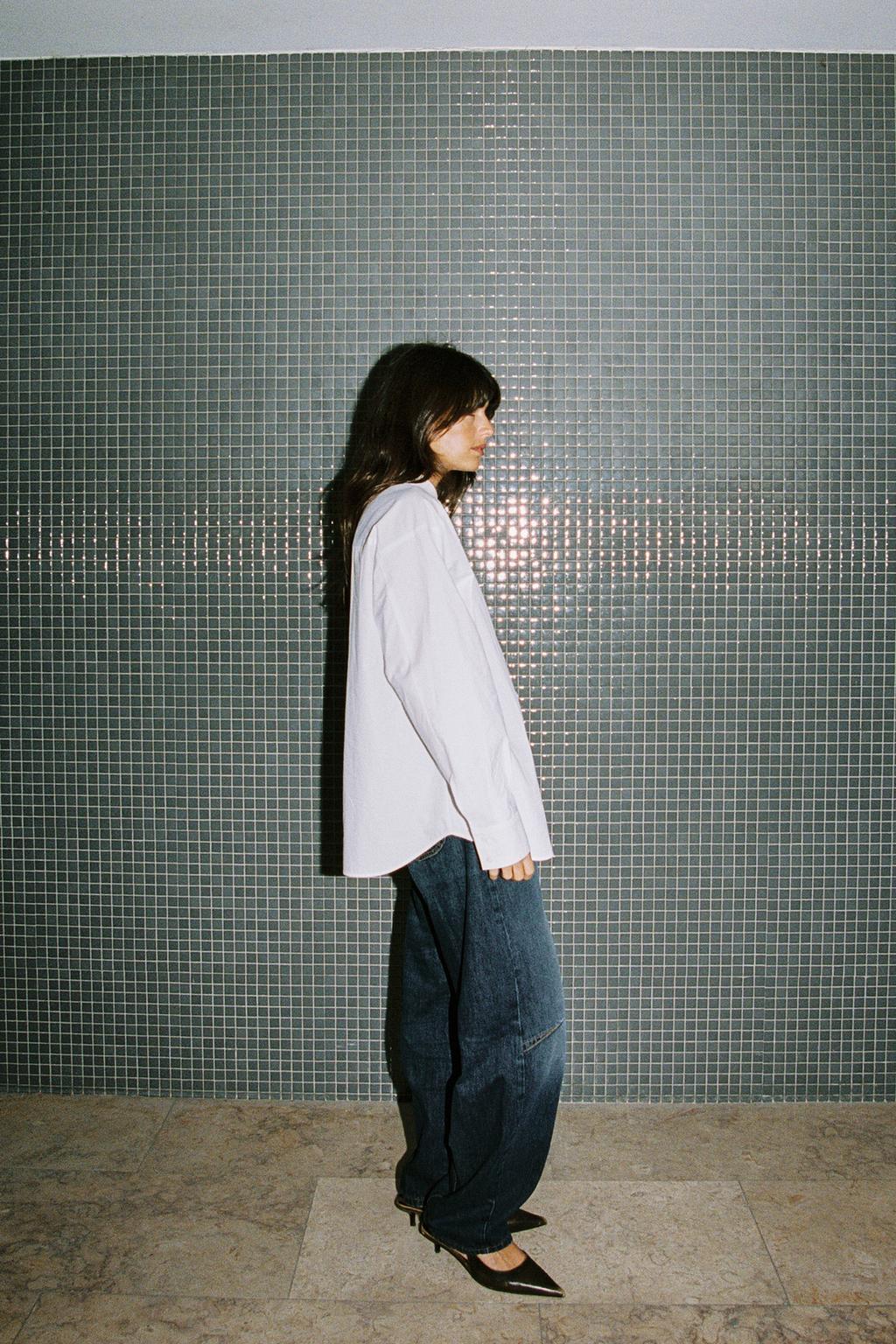 РУБАШКА ИЗ ПОПЛИНА С КАРМАНОМ