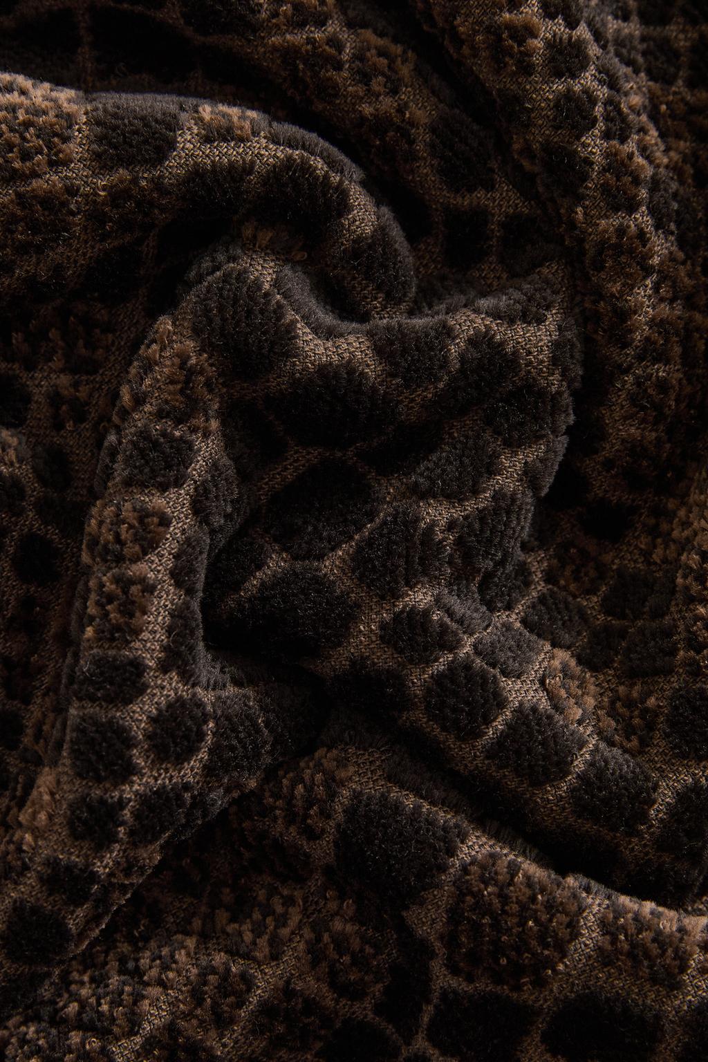 Полотенце для ванны из вельвета с животным принтом