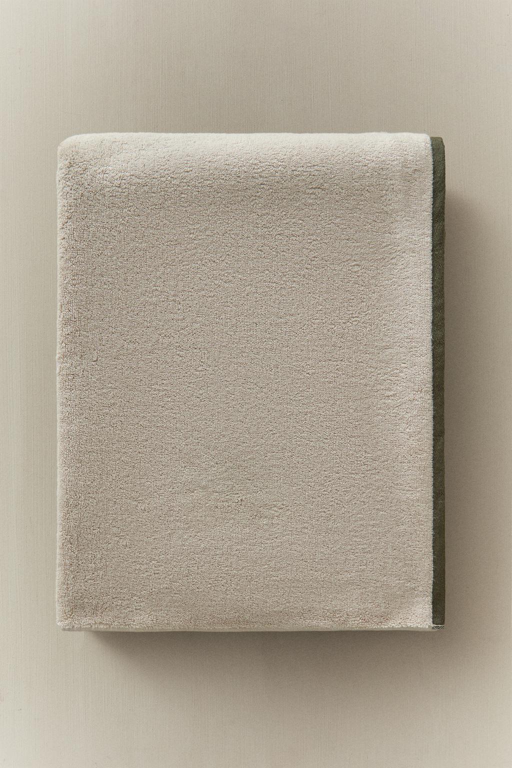 Полотенце для ванны с контрастным краем