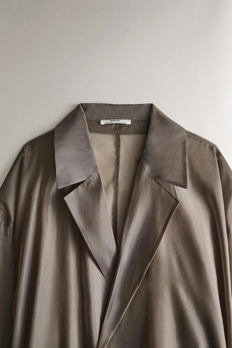 Органзовый халат из шелка