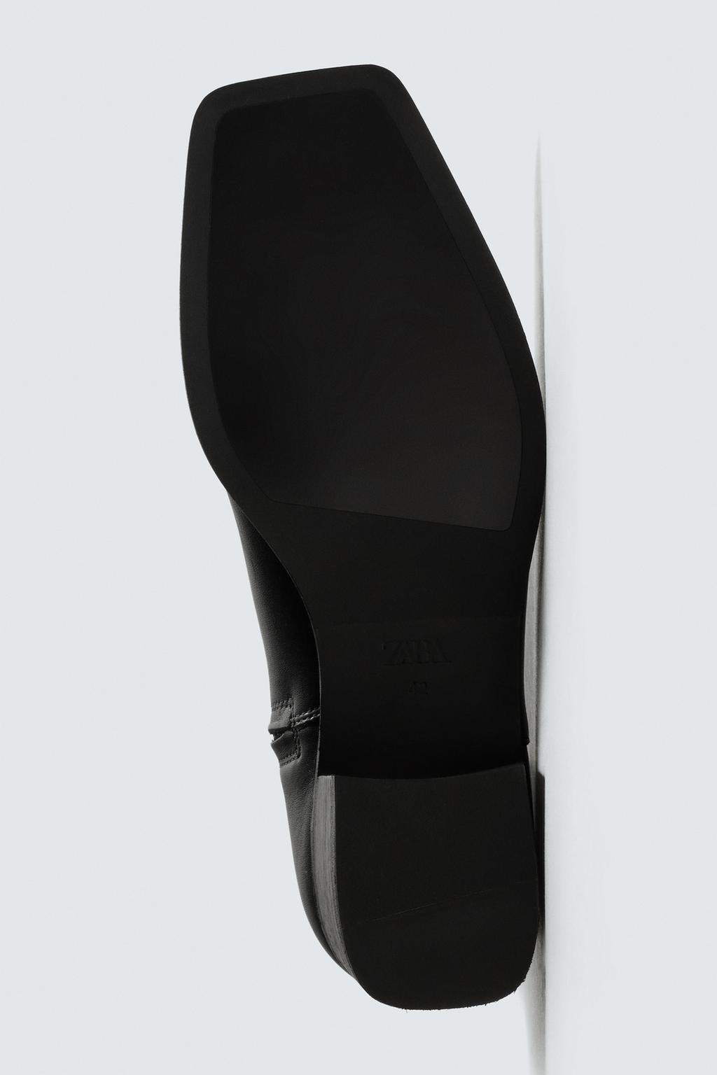 КОЖАНЫЕ БОТИНКИ НА КАБЛУКЕ