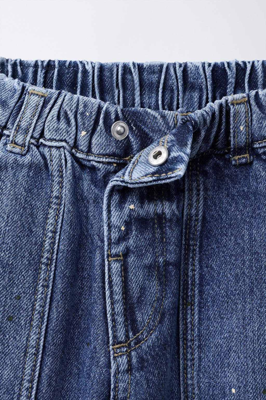 ДЖИНСЫ BALLOON В ГОРОШЕК