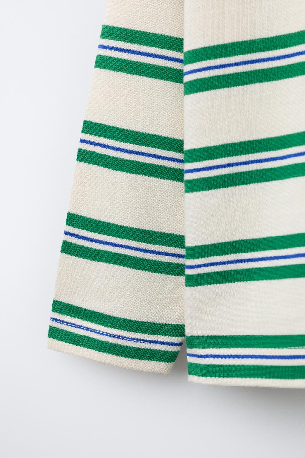 ФУТБОЛКА С ВЫШИВКОЙ В ПОЛОСКУ