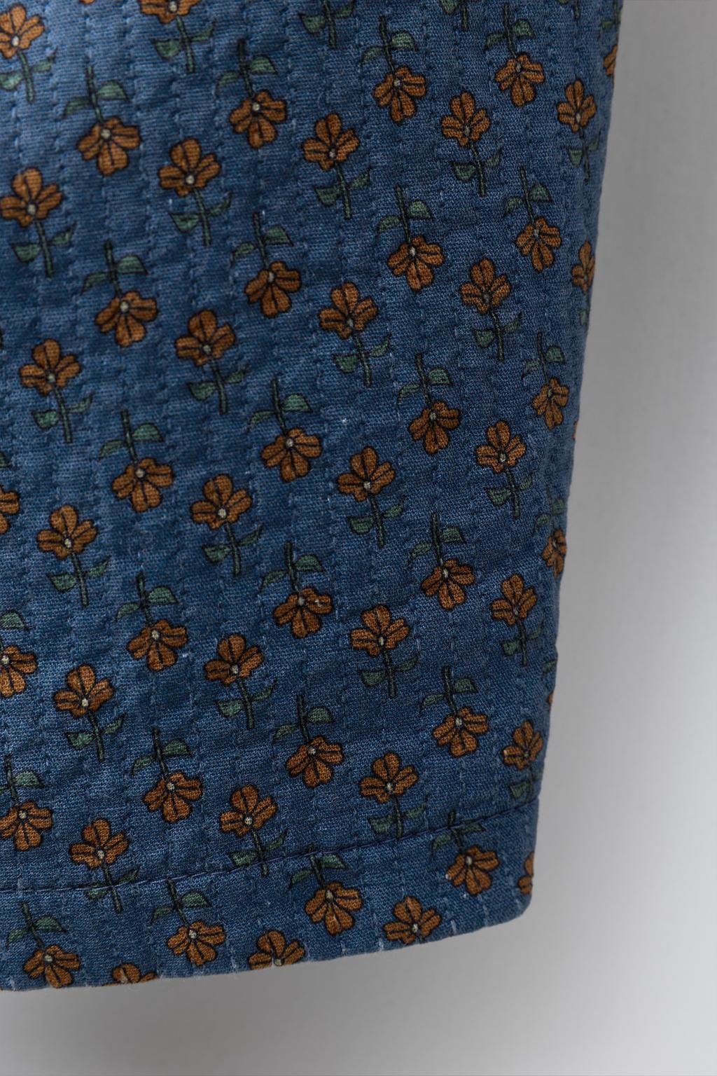 БРЮКИ БЭГГИ С ЦВЕТОЧНЫМ ПРИНТОМ