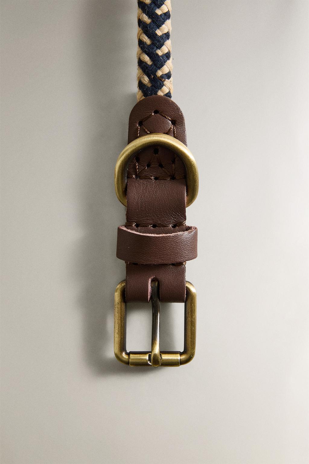 Ошейник для собак с цветным шнуром