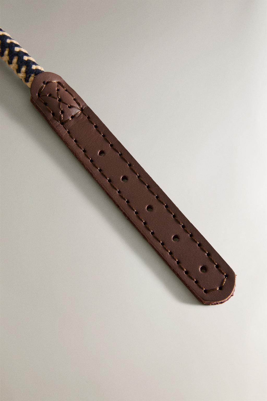 Ошейник для собак с цветным шнуром