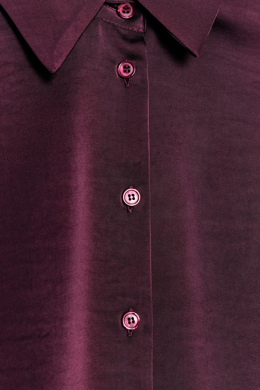 АТЛАСНАЯ РУБАШКА ОБЪЕМНОГО КРОЯ