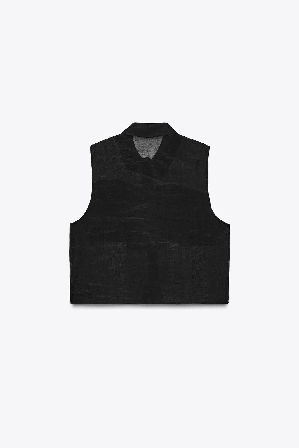 ПОЛУПРОЗРАЧНЫЙ ТОП С ВОЛАНАМИ