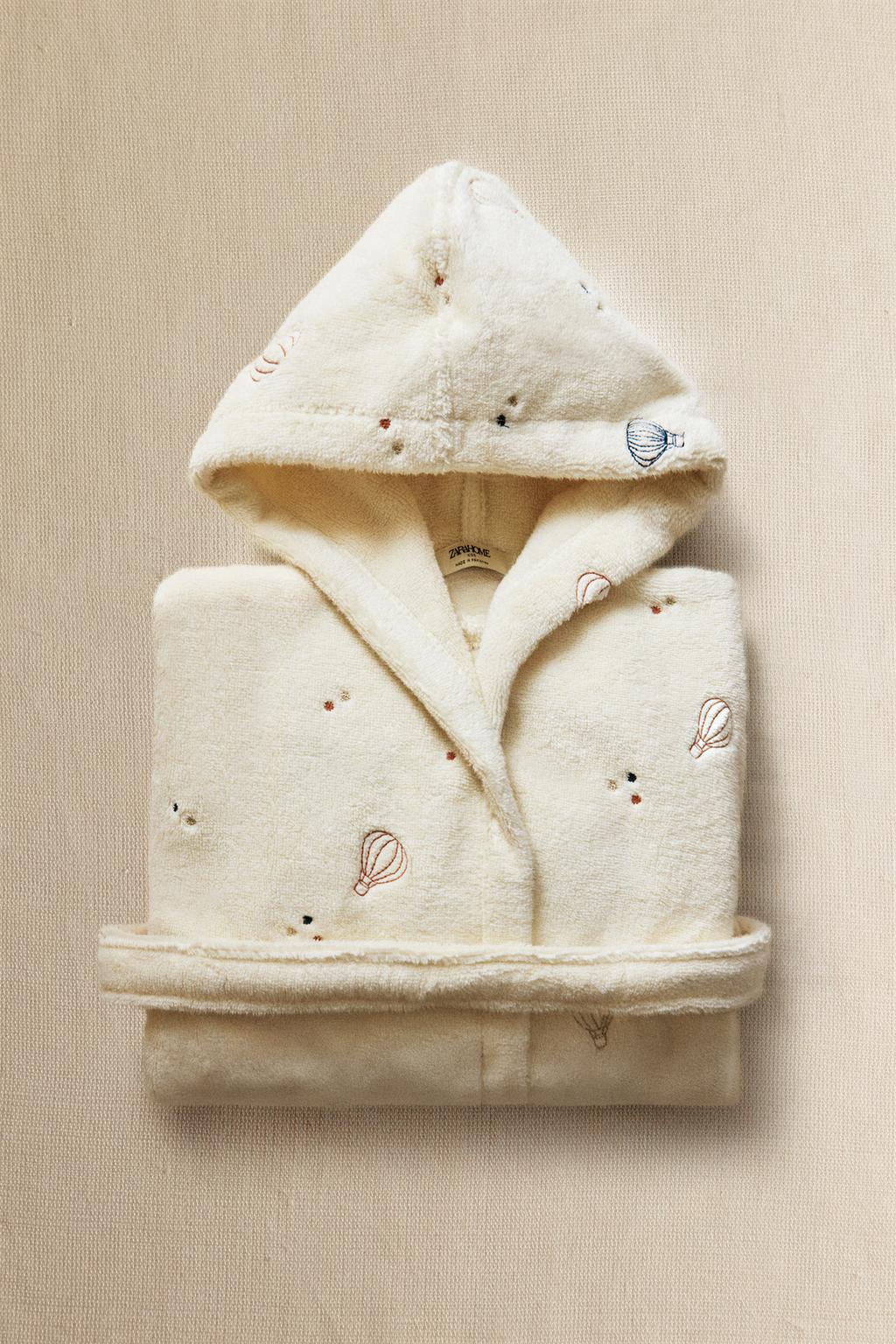 Детский халат с принтом воздушных шаров