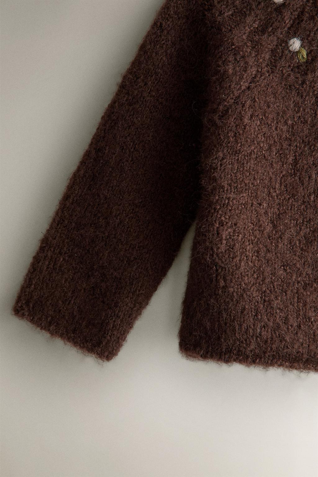 Кардиган для малышей из альпаки