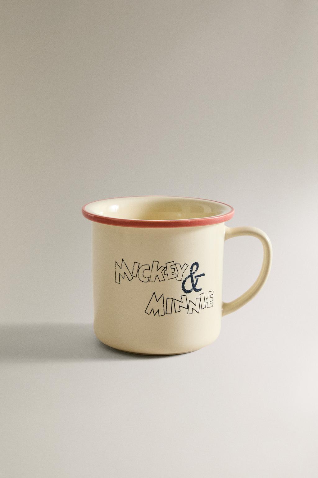 Детская керамическая кружка с микки и минни маус ©disney