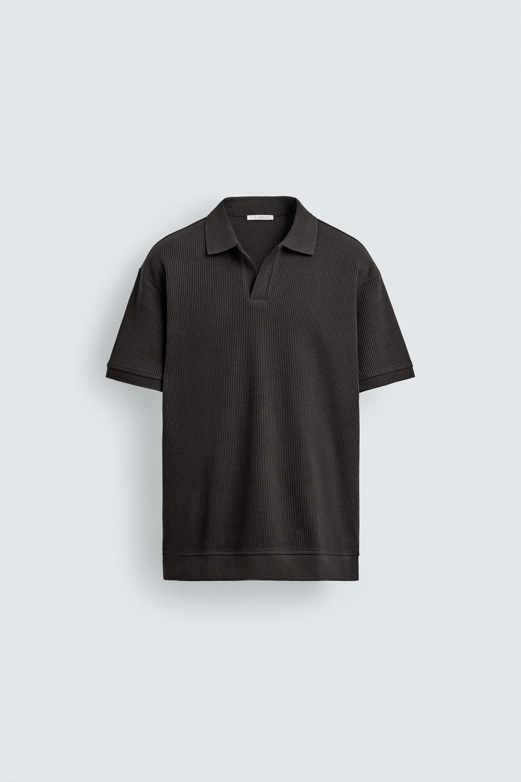 Поло с вертикальным узором