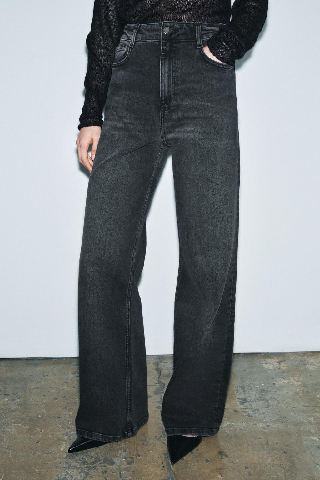 ДЖИНСЫ WIDE LEG С ВЫСОКОЙ ПОСАДКОЙ — ZW COLLECTION