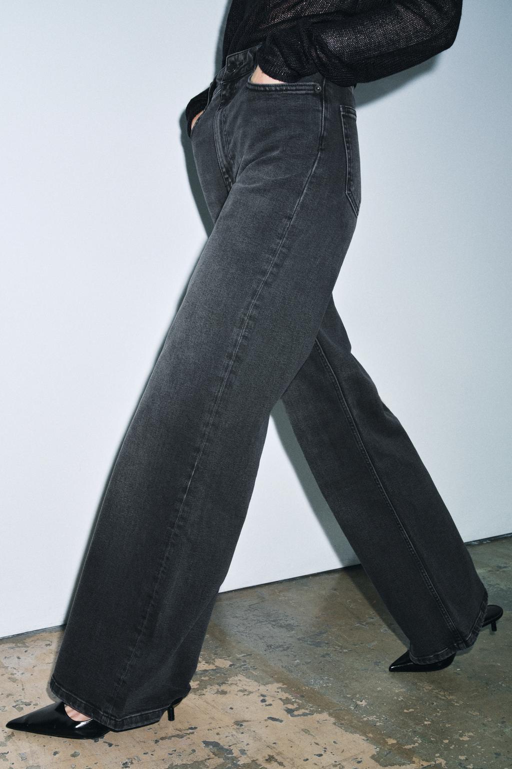 ДЖИНСЫ WIDE LEG С ВЫСОКОЙ ПОСАДКОЙ — ZW COLLECTION