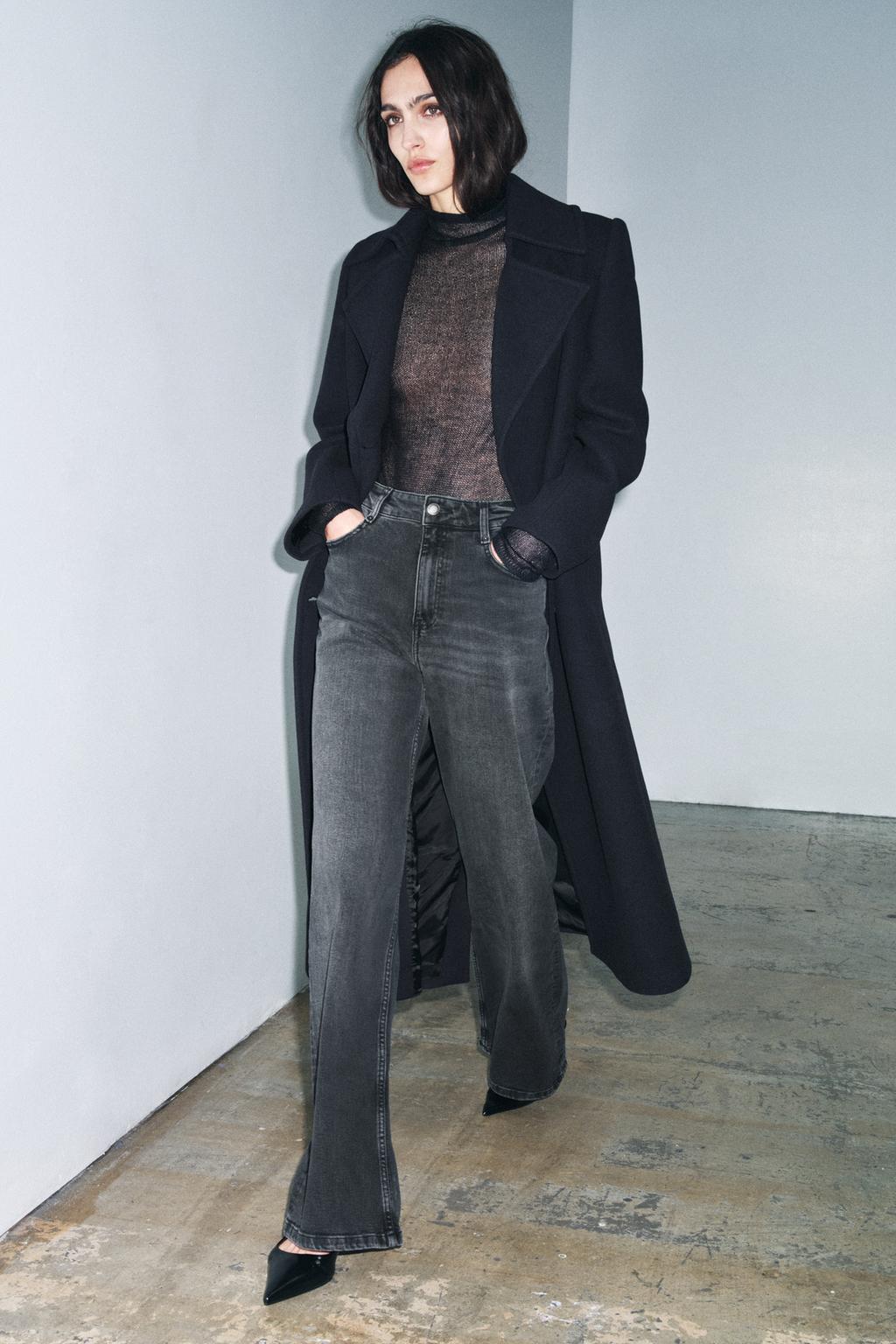 ДЖИНСЫ WIDE LEG С ВЫСОКОЙ ПОСАДКОЙ — ZW COLLECTION