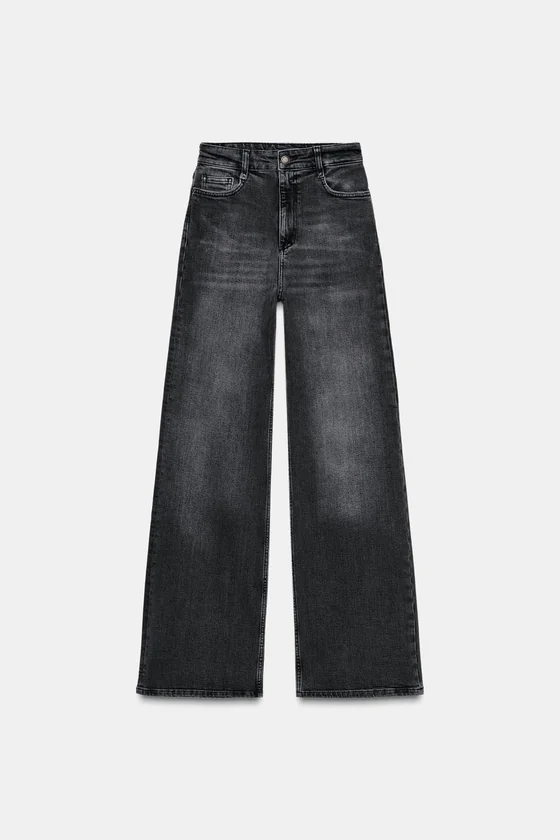ДЖИНСЫ WIDE LEG С ВЫСОКОЙ ПОСАДКОЙ — ZW COLLECTION