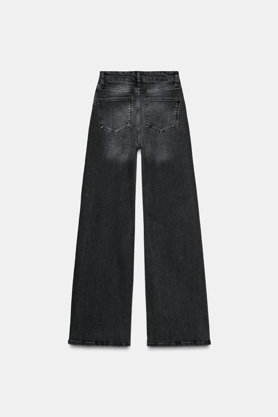 ДЖИНСЫ WIDE LEG С ВЫСОКОЙ ПОСАДКОЙ — ZW COLLECTION