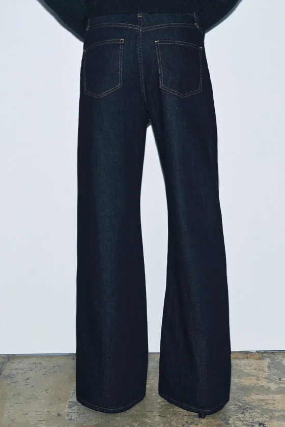 ДЖИНСЫ WIDE LEG С ВЫСОКОЙ ПОСАДКОЙ — ZW COLLECTION