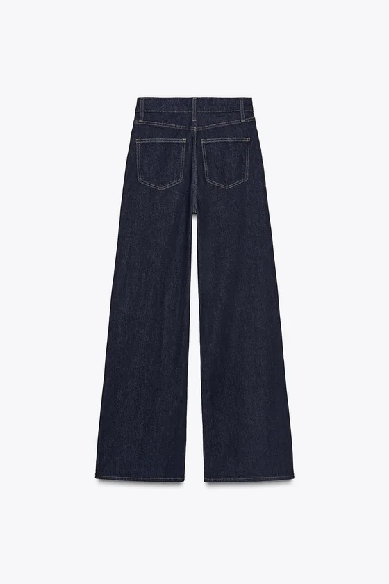 ДЖИНСЫ WIDE LEG С ВЫСОКОЙ ПОСАДКОЙ — ZW COLLECTION