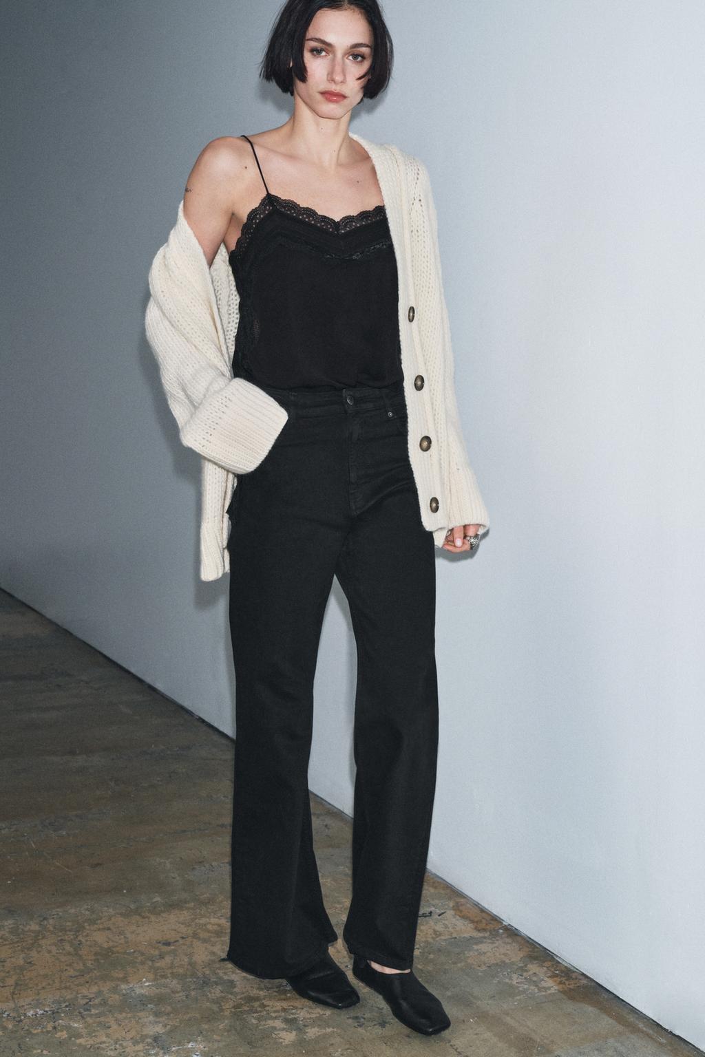 ДЖИНСЫ WIDE LEG С ВЫСОКОЙ ПОСАДКОЙ — ZW COLLECTION