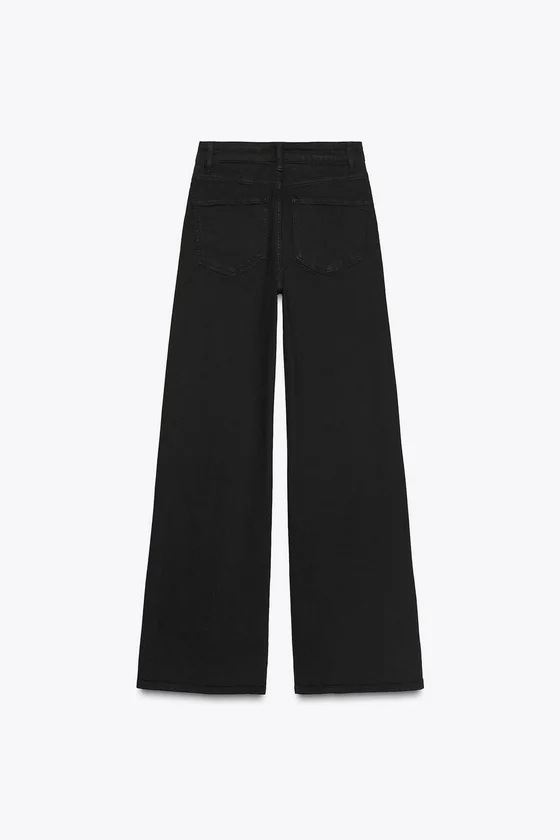 ДЖИНСЫ WIDE LEG С ВЫСОКОЙ ПОСАДКОЙ — ZW COLLECTION