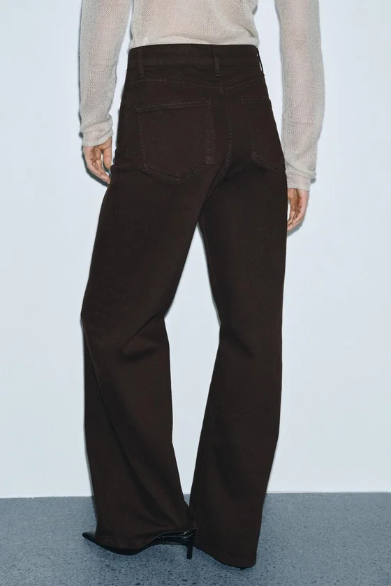 ДЖИНСЫ WIDE LEG С ВЫСОКОЙ ПОСАДКОЙ — ZW COLLECTION