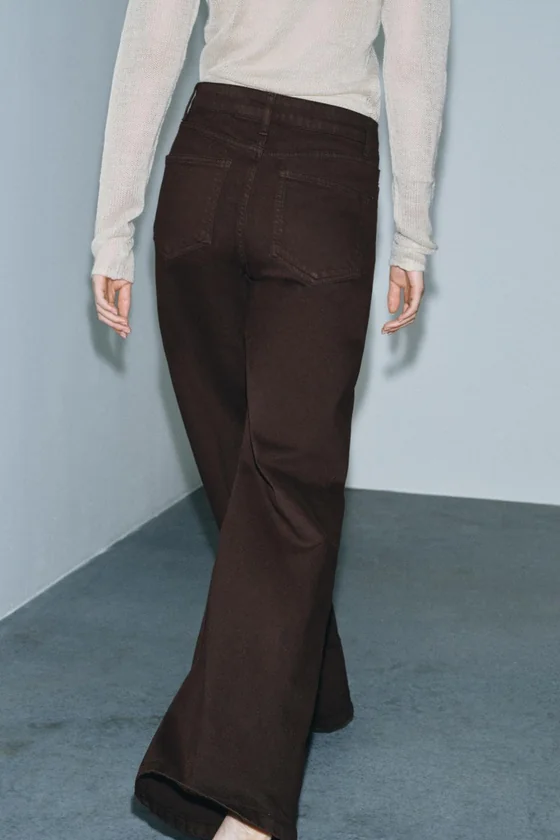 ДЖИНСЫ WIDE LEG С ВЫСОКОЙ ПОСАДКОЙ — ZW COLLECTION