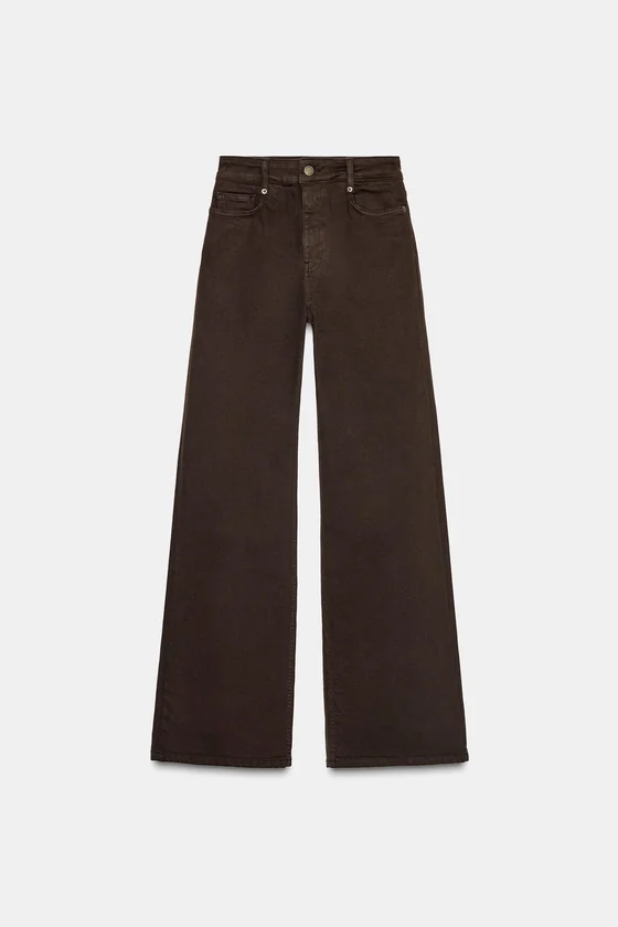 ДЖИНСЫ WIDE LEG С ВЫСОКОЙ ПОСАДКОЙ — ZW COLLECTION