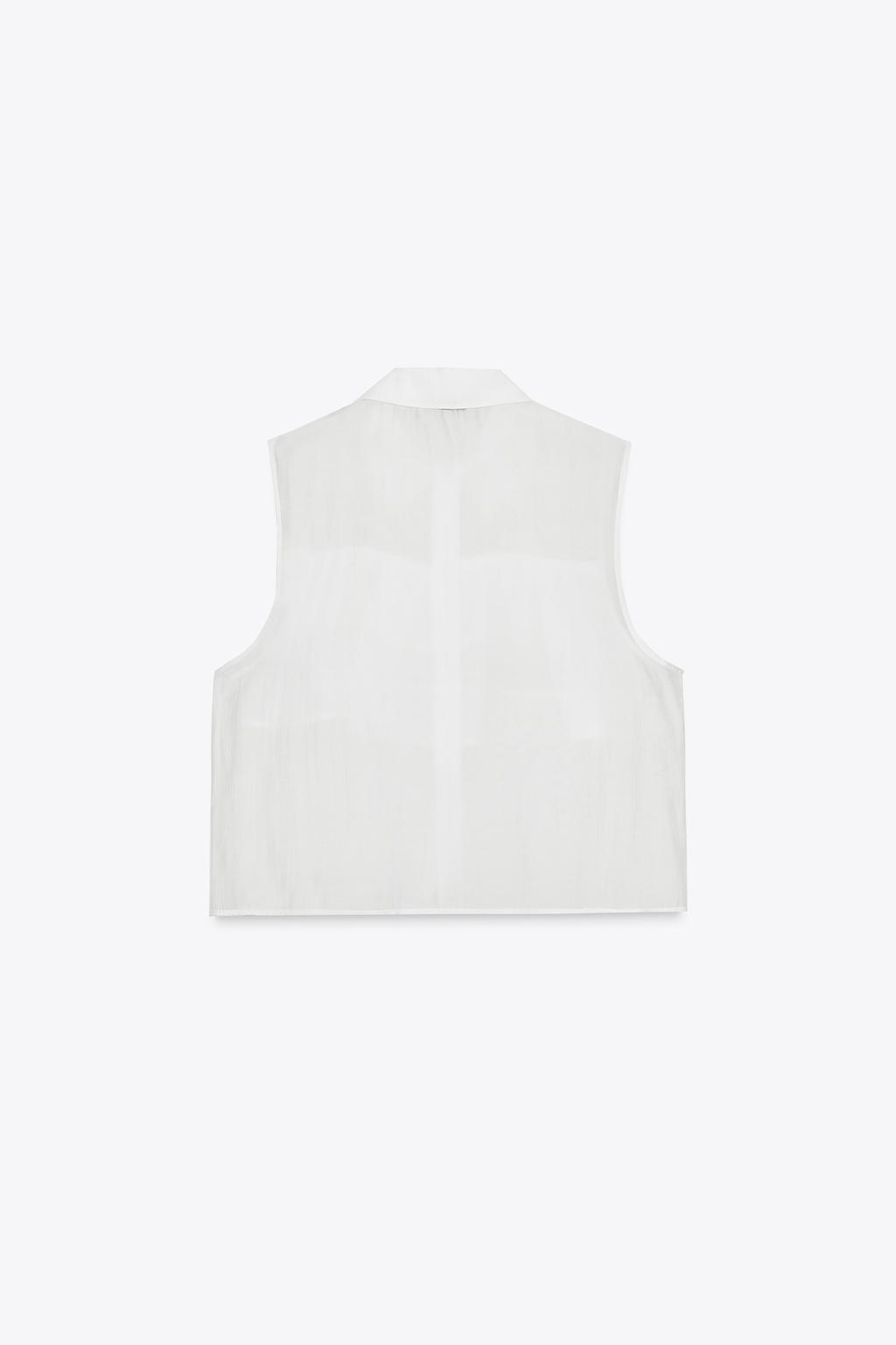 ПОЛУПРОЗРАЧНЫЙ ТОП С ВОЛАНАМИ