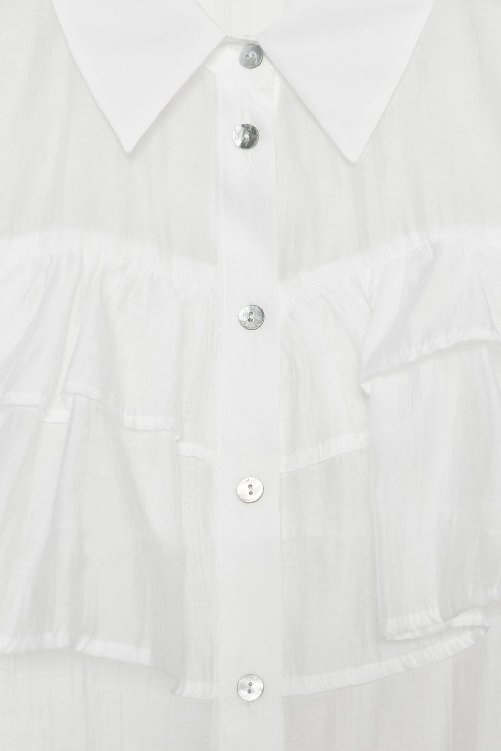 ПОЛУПРОЗРАЧНЫЙ ТОП С ВОЛАНАМИ